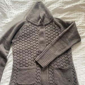 Smartwool cable knit cardigan sweater